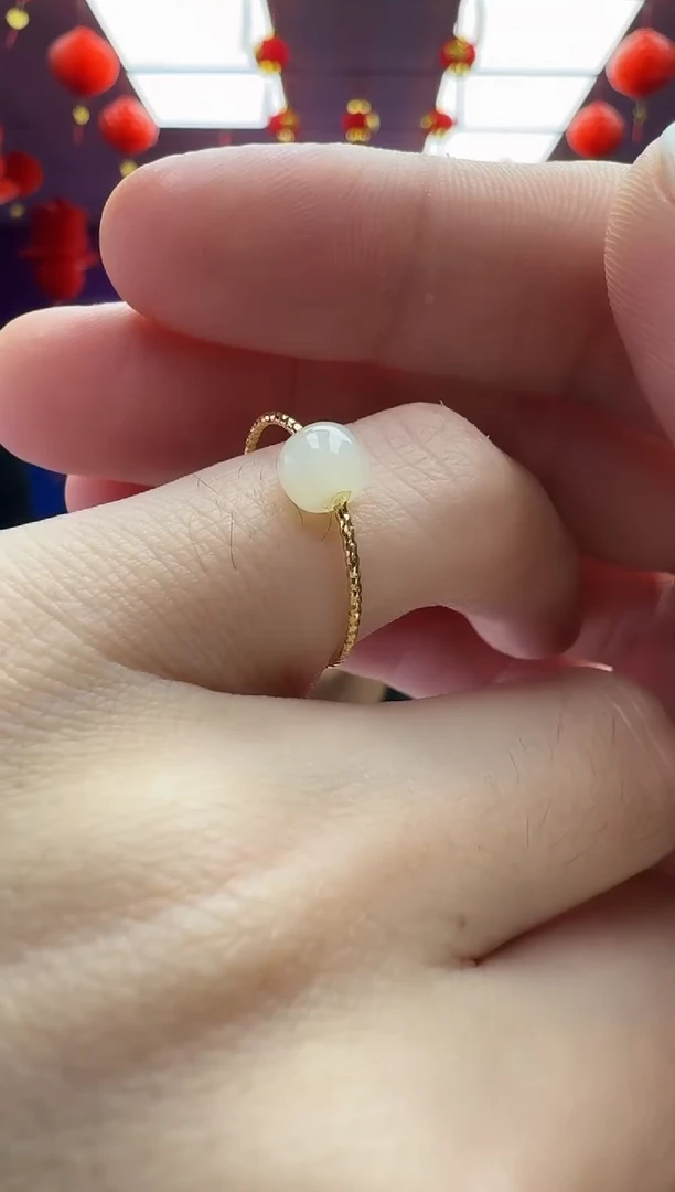 和田玉戒指合金HT4361-和田玉戒指