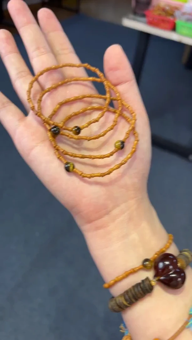 吊坠菩提根/象牙果   橄榄竹节单圈