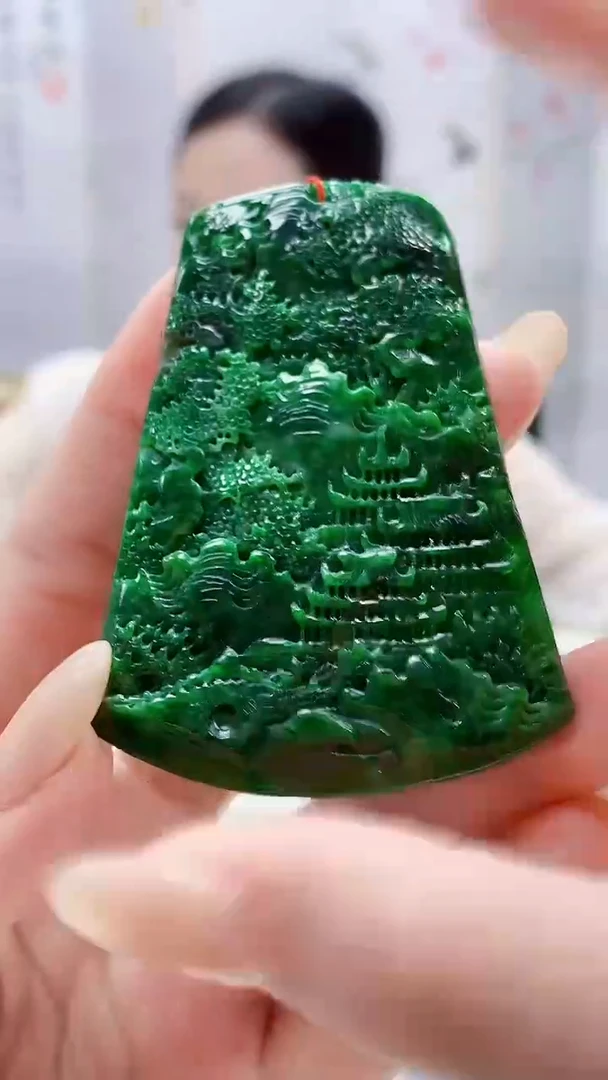 未镶嵌定制翡翠4852lr-毛货挂件44