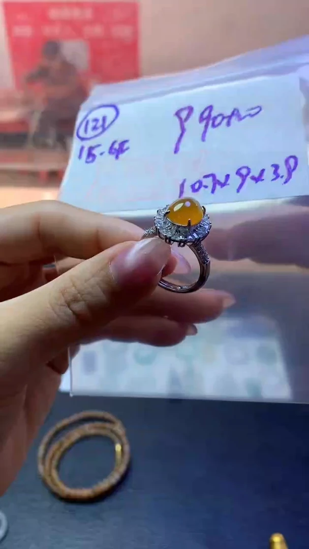 定制翡翠未镶嵌简***啊毛货需精细抛光121号1000元