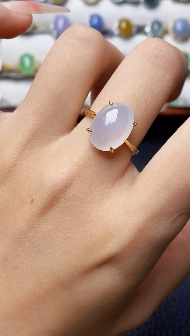 银S925镶嵌戒指翡翠4552