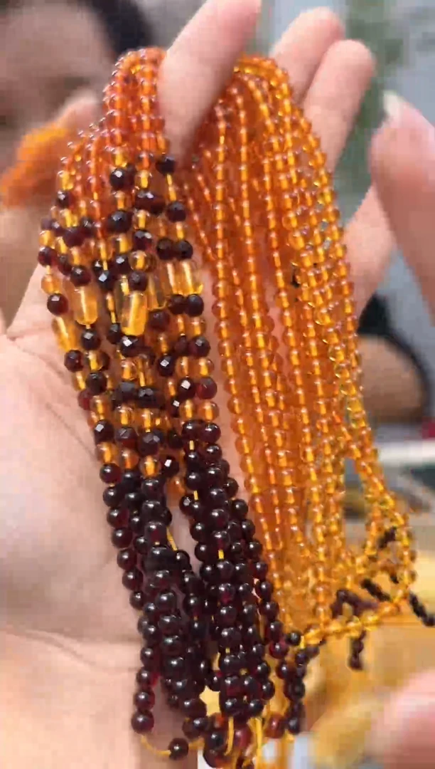 【闪购商品】琥珀裸石未镶嵌天然琥珀蜜蜡配链多样性发一