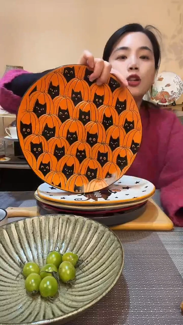 瓷片瑕疵款 11英寸异形盘 介意勿拍