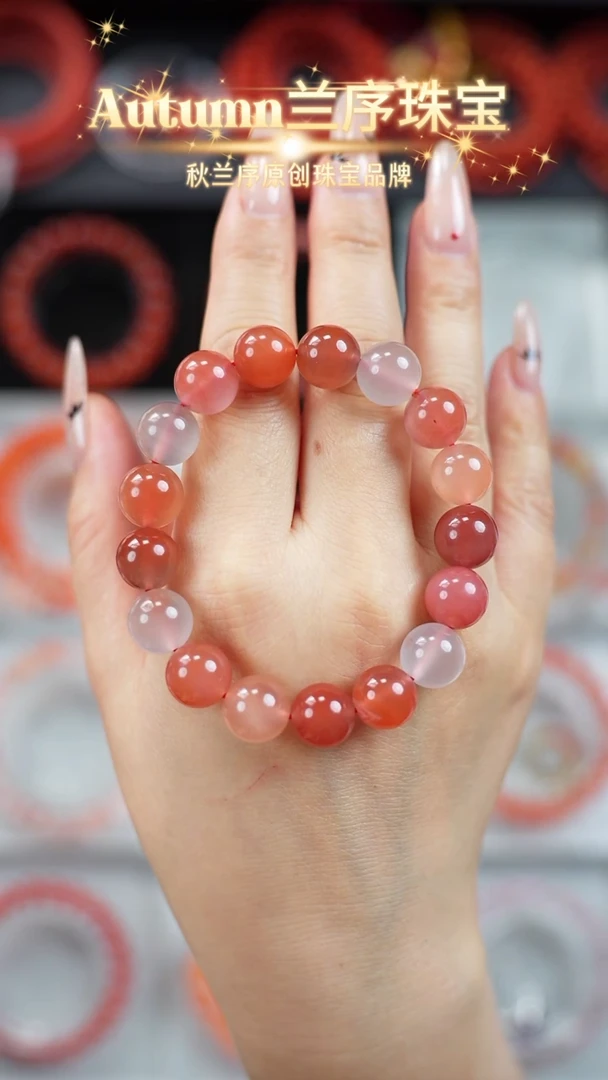 未镶嵌手串南红玛瑙原矿保山多宝单圈手串11mm