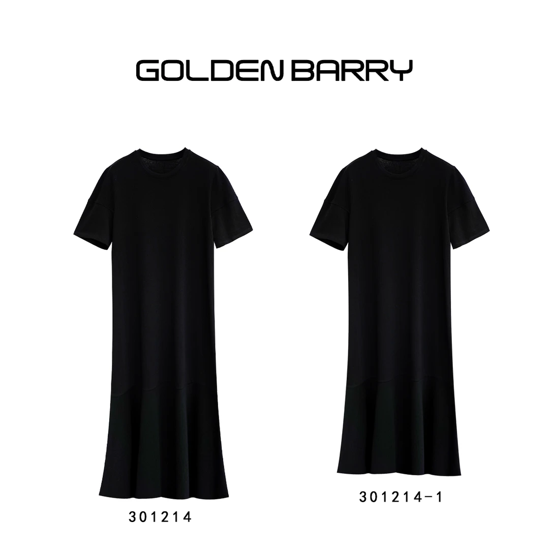 GOLDENBARRY|301214/301214-1日杂风时尚简约长款百搭休闲连衣裙