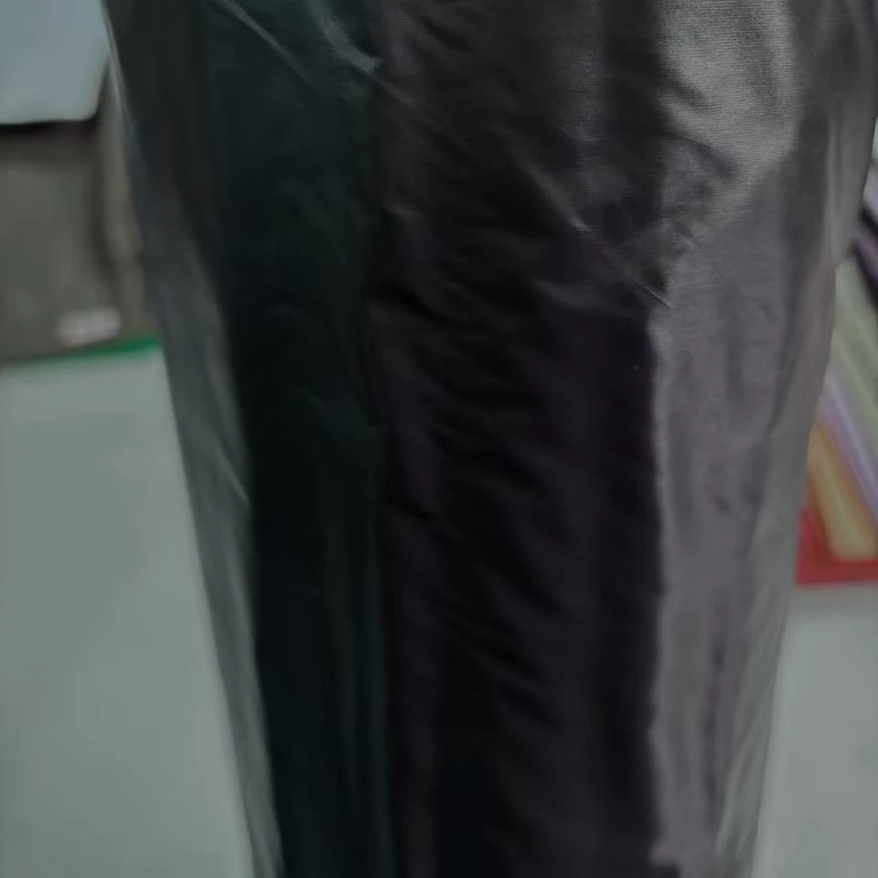 F058黑色 （青光黑）薄款软手感超细旦无胆防绒面料