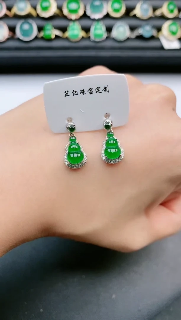 翡翠戒指银S925镶嵌111111