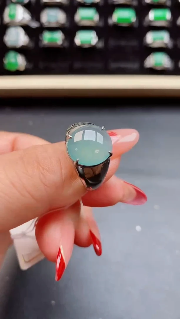 【闪购商品】翡翠戒指银S925镶嵌5080550