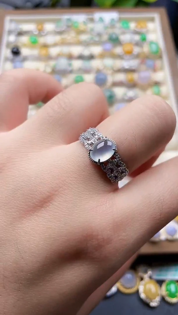 银S925镶嵌戒指翡翠47