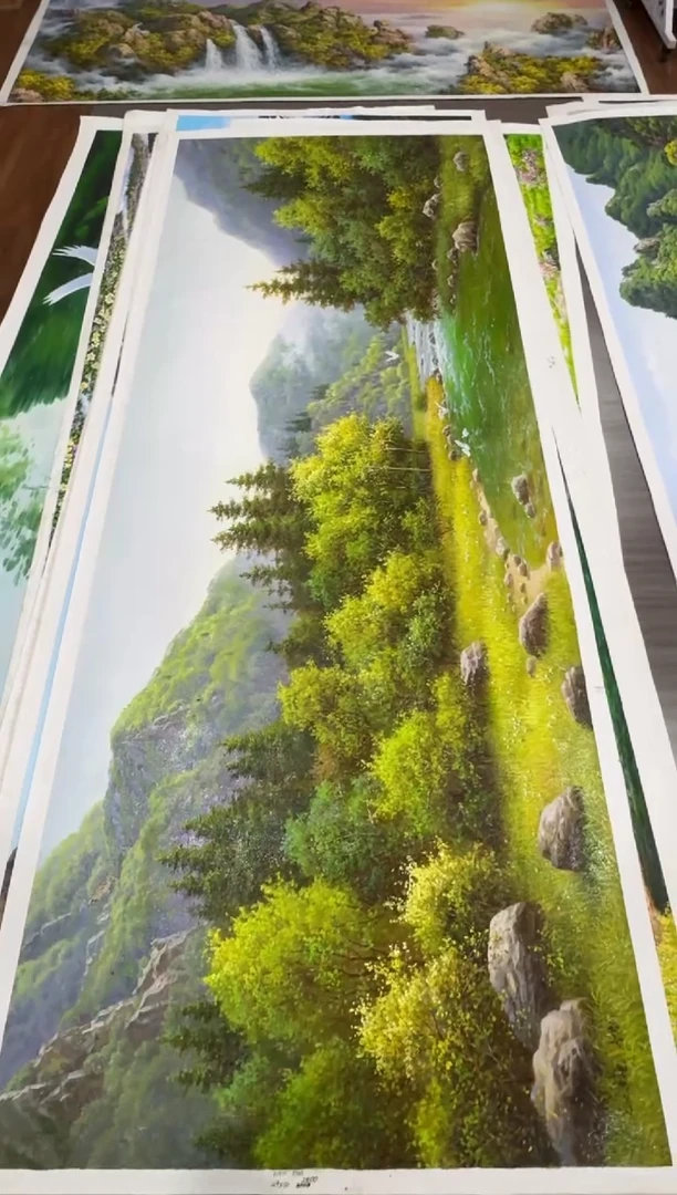 油画【12号】约2.2米丨朝鲜原创纯手绘孤品油画丨顺丰包邮