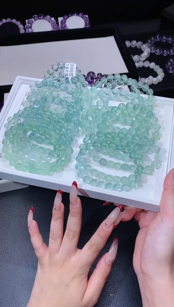 【闪购商品】萤石手链未镶嵌214.10薄荷曼波萤石 多样性发其一