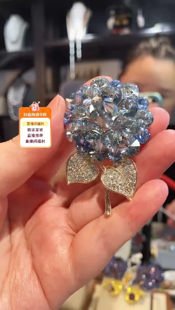 仿水晶铜合金高货 正品华子 手捧花