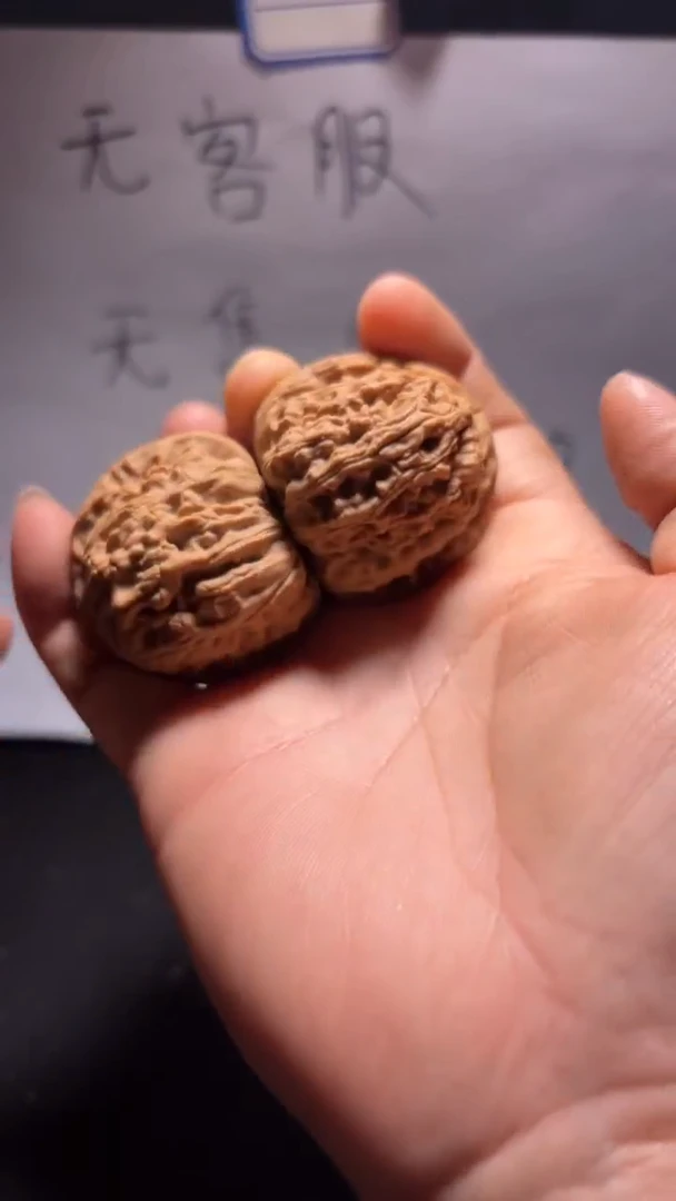 把件文玩核桃255白狮子