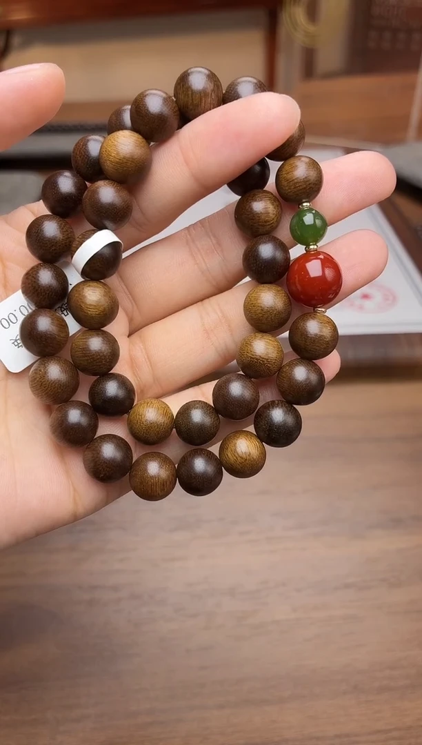 沉香手串沉香【非遗】富森红土沉10沉水双圈