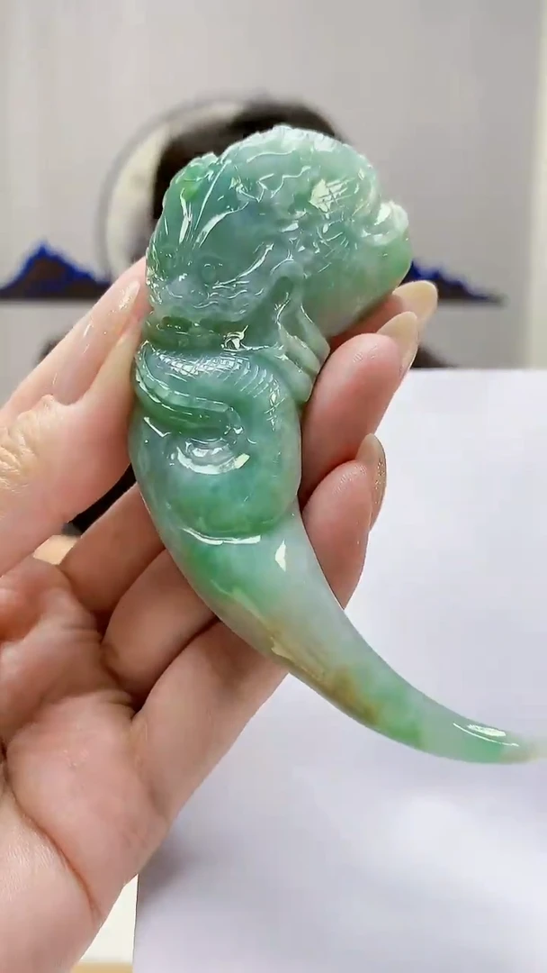 未镶嵌定制翡翠5145MM-毛货挂件45