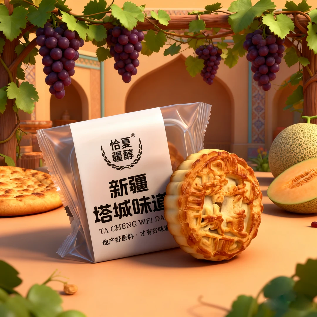 新疆塔城经典五仁月饼老五仁正宗五仁饼