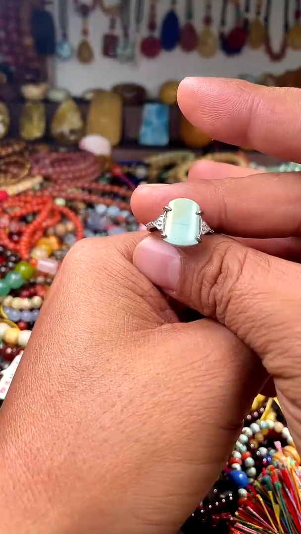 【闪购商品】翡翠戒指银S925镶嵌(一物一件)136369