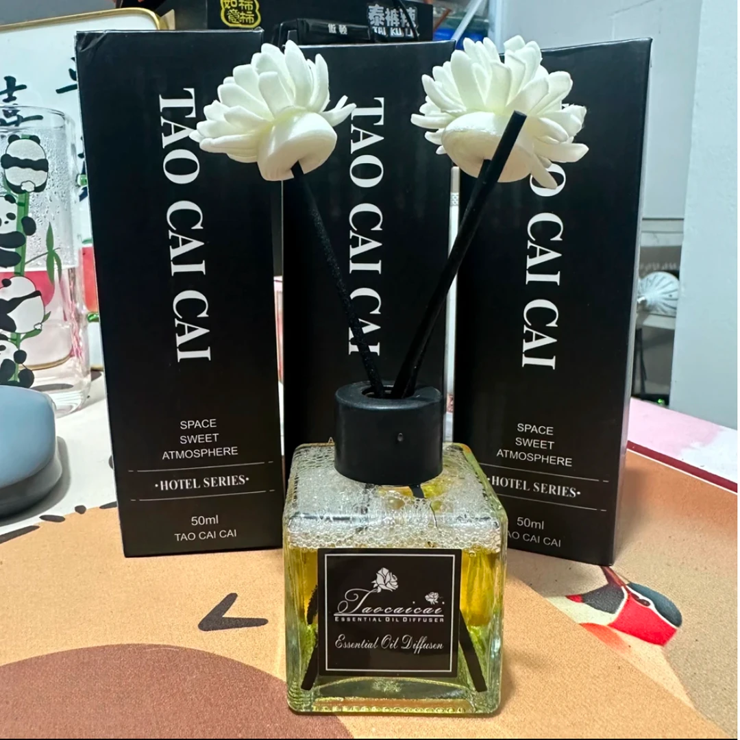 M-【拍一发四瓶】栀子花希尔顿无火香薰卧室房间香水摆件家用香熏