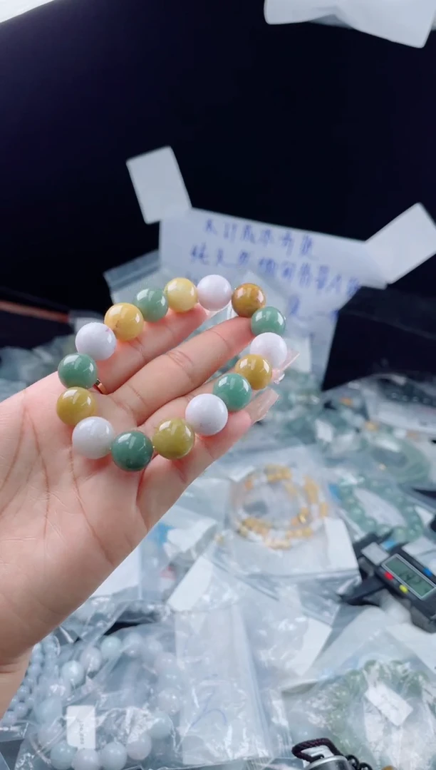 未镶嵌定制翡翠珠串14.1