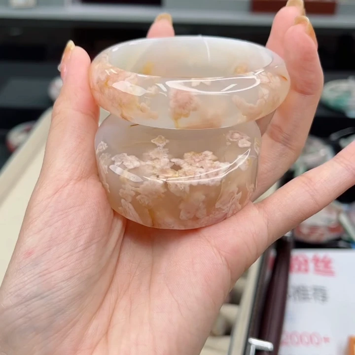 汐雅嬿选 非金属布艺手镯 樱花手镯57圈口  2S9198