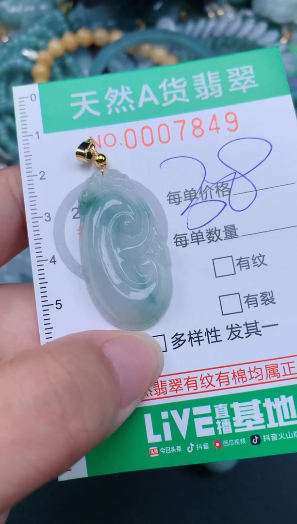 翡翠未镶嵌颈饰.0007849