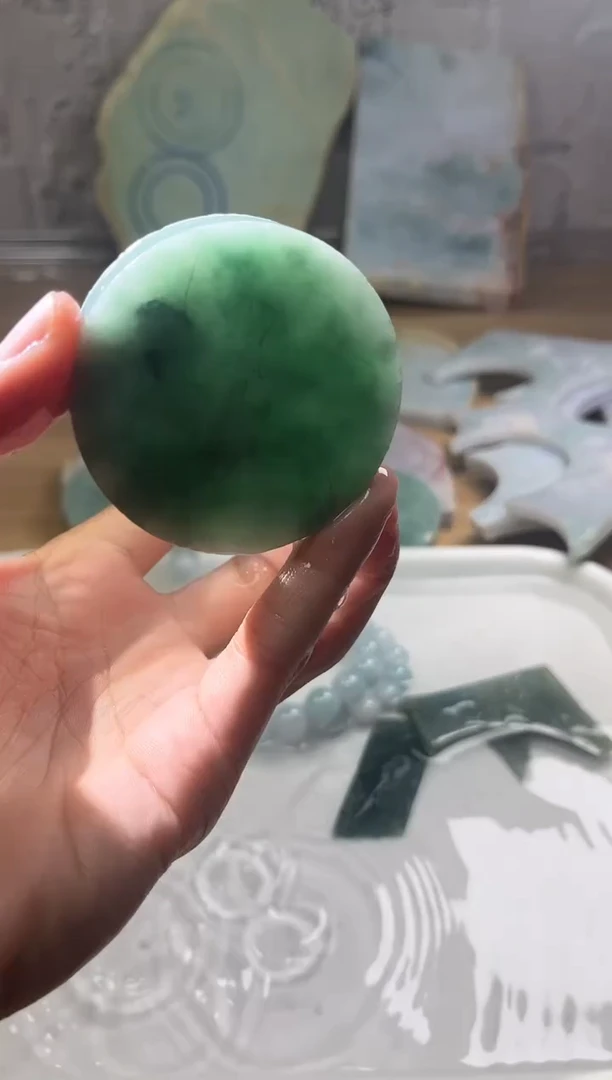 裸石翡翠翡翠a货正品玉石古陈073