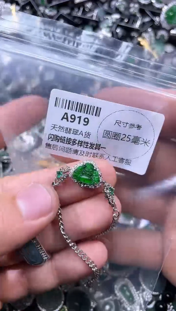 【闪购商品】翡翠颈饰未镶嵌A919手链
