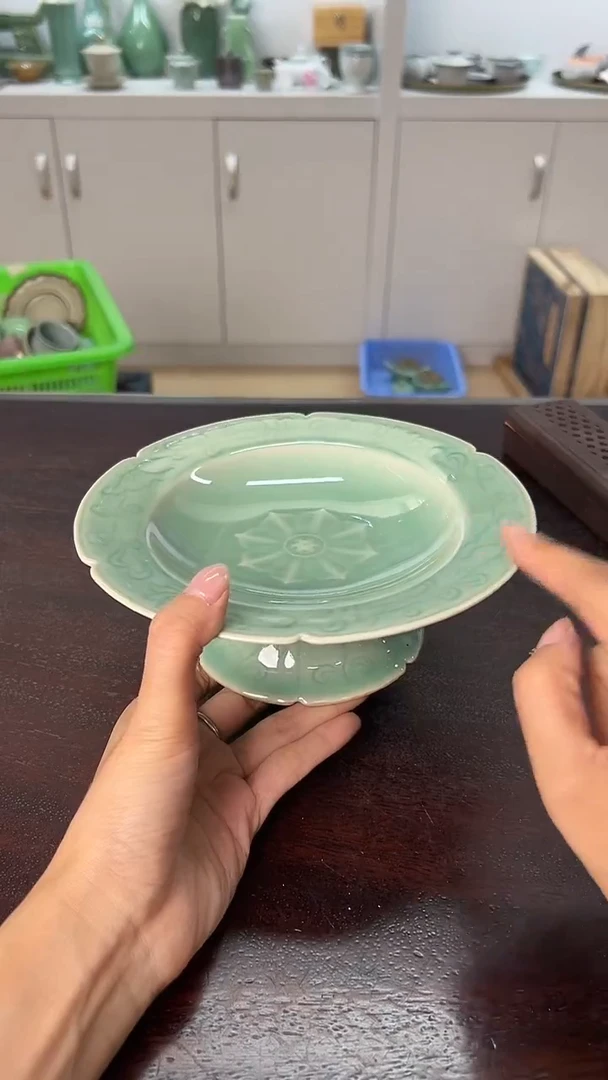 龙泉云间青瓷小米茶器