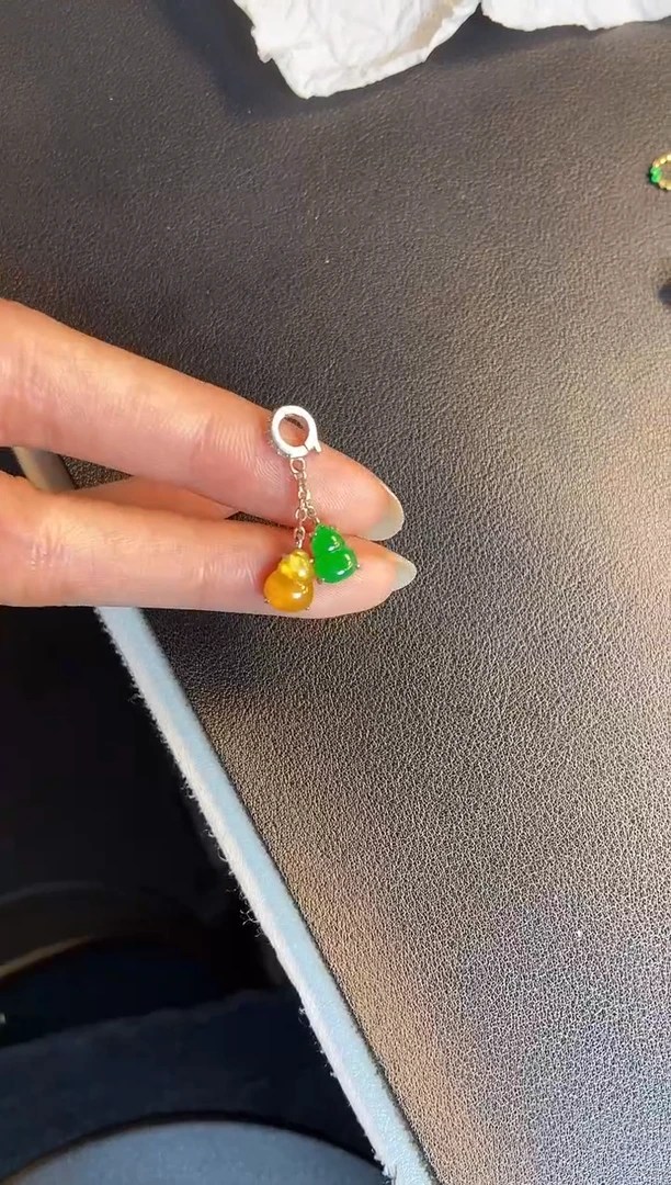 吊坠(不含链)银S925镶嵌翡翠1