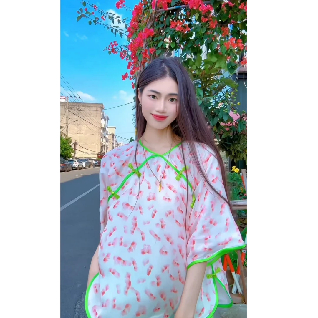 3148《桃》桑蚕丝上衣 新中式 夏季