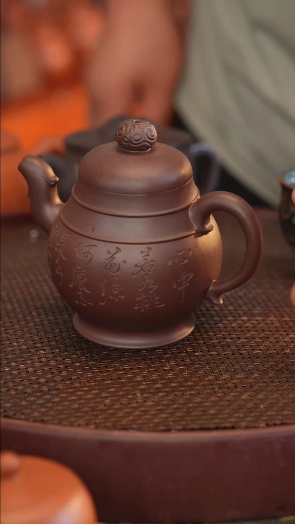 茶壶紫砂原矿手工制作