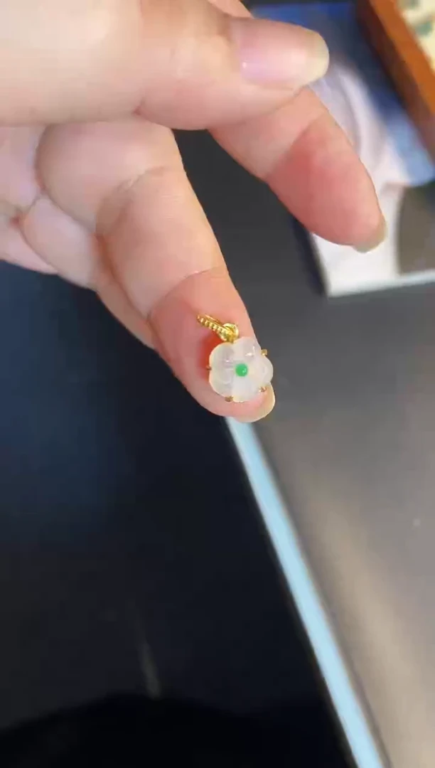 吊坠(不含链)银S925镶嵌翡翠1