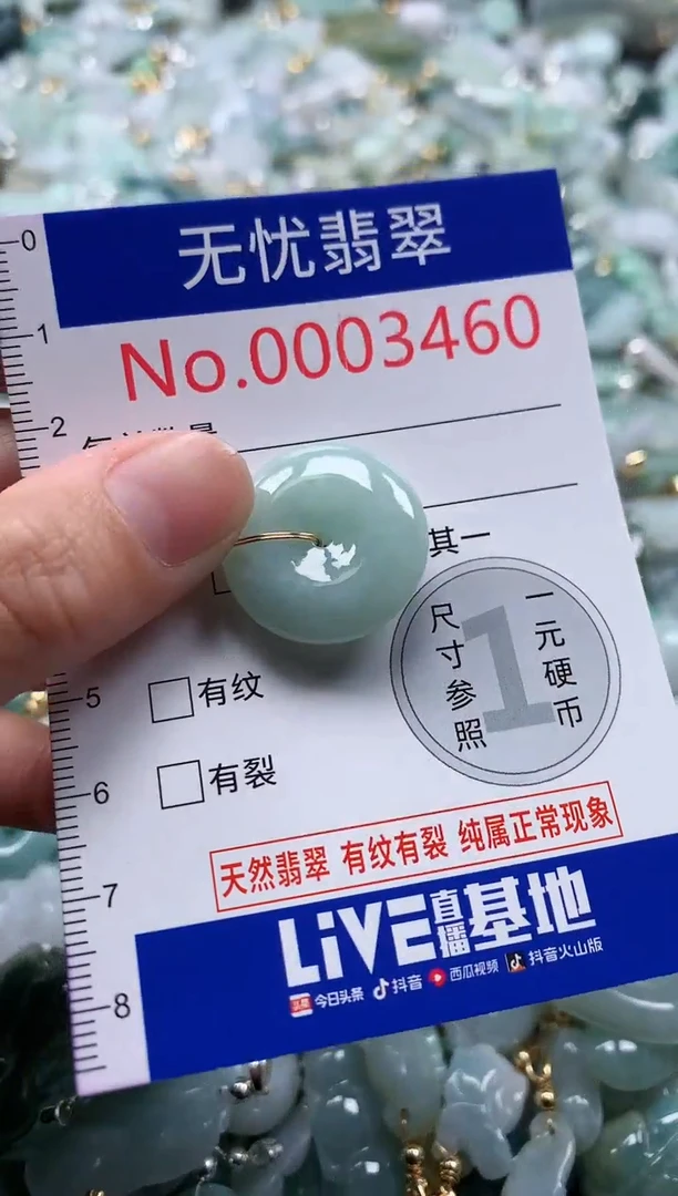 翡翠未镶嵌吊坠(不含链)3460