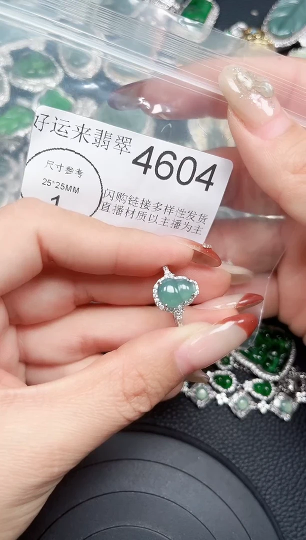【闪购商品】翡翠颈饰未镶嵌吊坠赠皮绳4604
