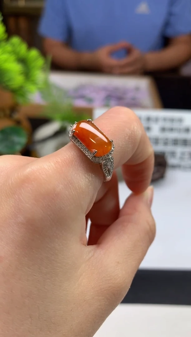 未镶嵌戒指翡翠小*风---111352