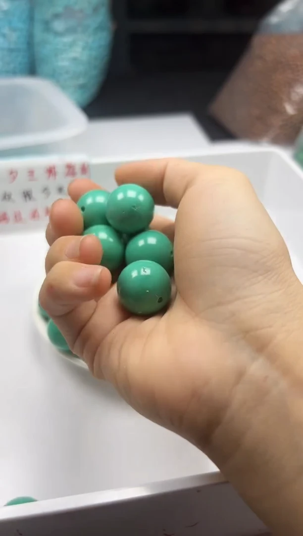 未镶嵌颈饰玛瑙/玉髓w2412高瓷绿松18mm*1个