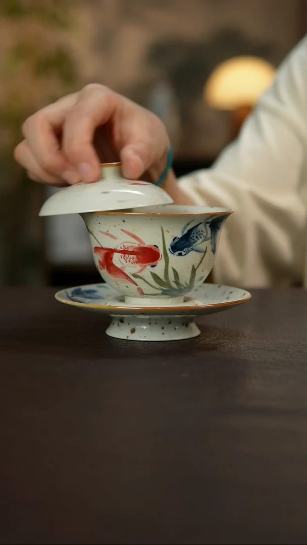 杯景德镇陶瓷杯碗柴烧多人