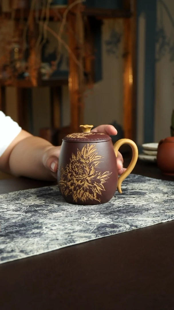 茶杯紫砂76号李建军老师宜兴紫砂原矿作品