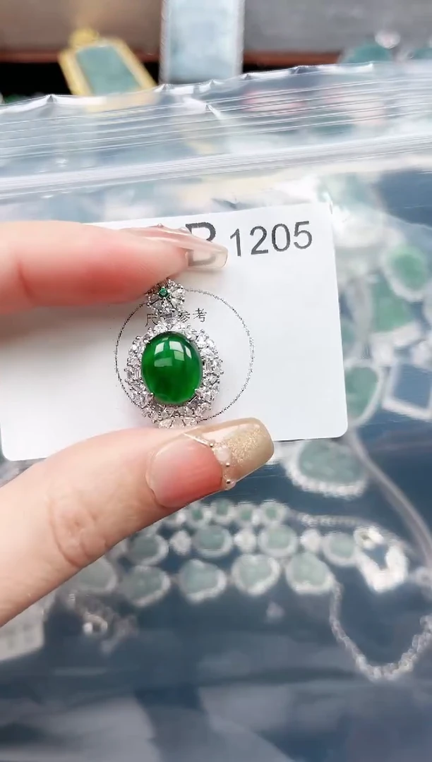 【闪购商品】翡翠颈饰未镶嵌1205赠皮绳