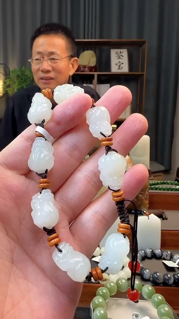 吊坠(不含链)未镶嵌和田玉手串
