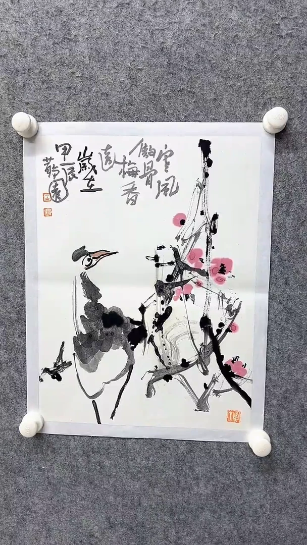 国画写意画花鸟画手绘