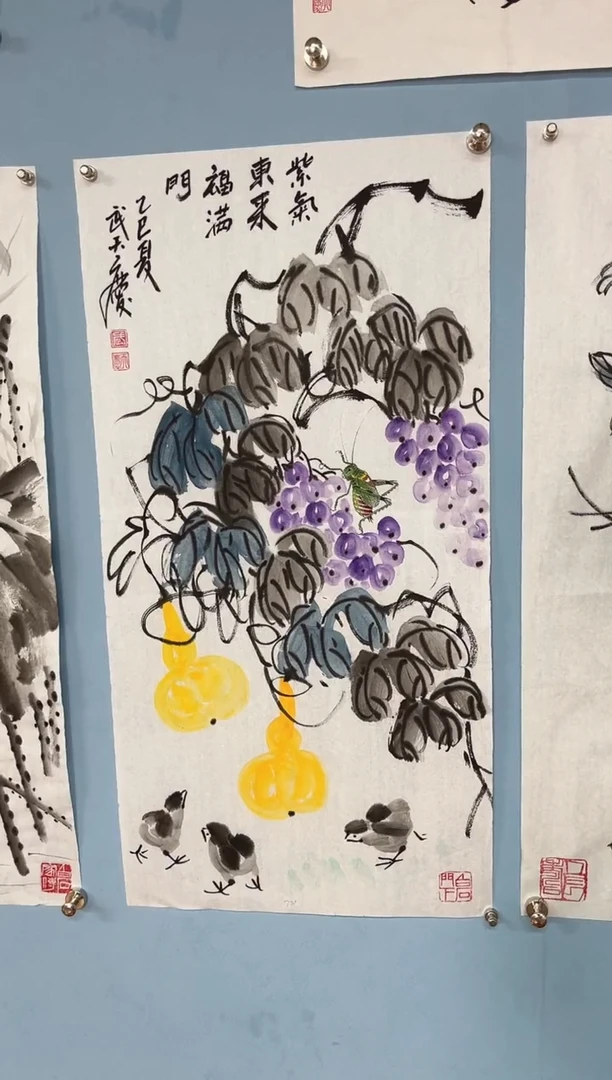 国画武天庆紫气东来