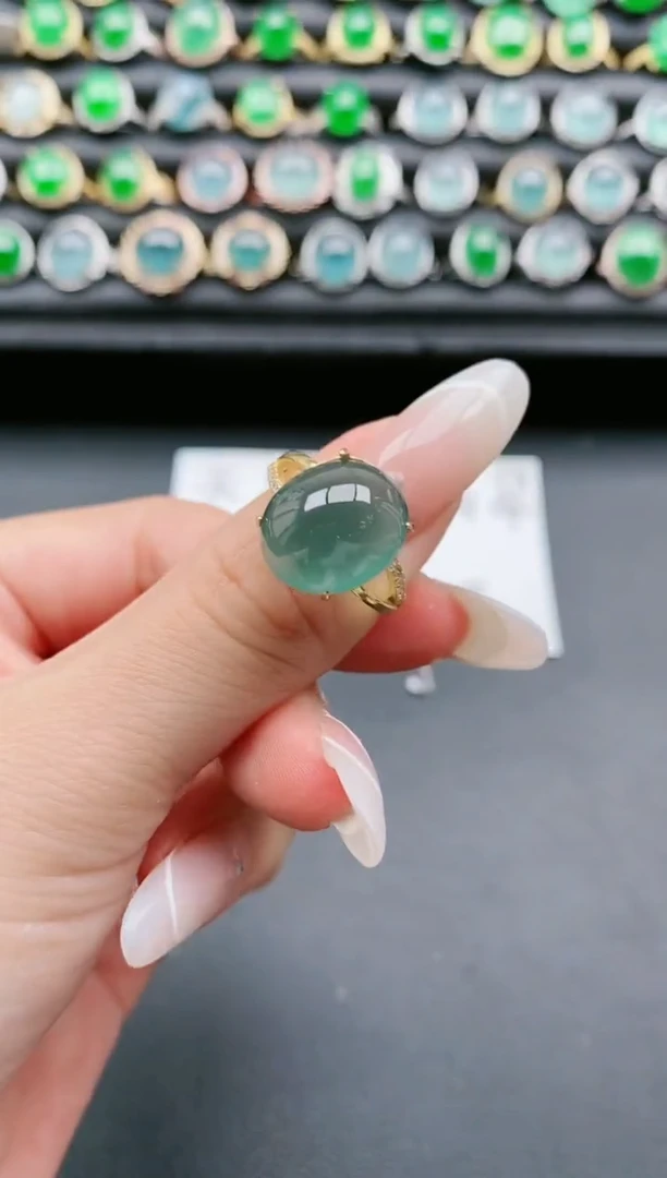 【闪购商品】翡翠戒指银S925镶嵌1111111111