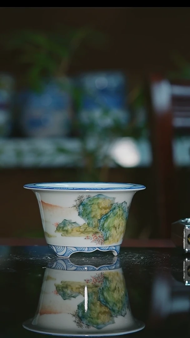 【闪购商品】手绘陶瓷内口8高5.7深