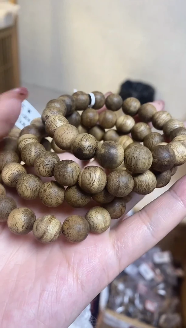 【闪购商品】沉香手串 文莱圆珠单圈1.1多样性发其一