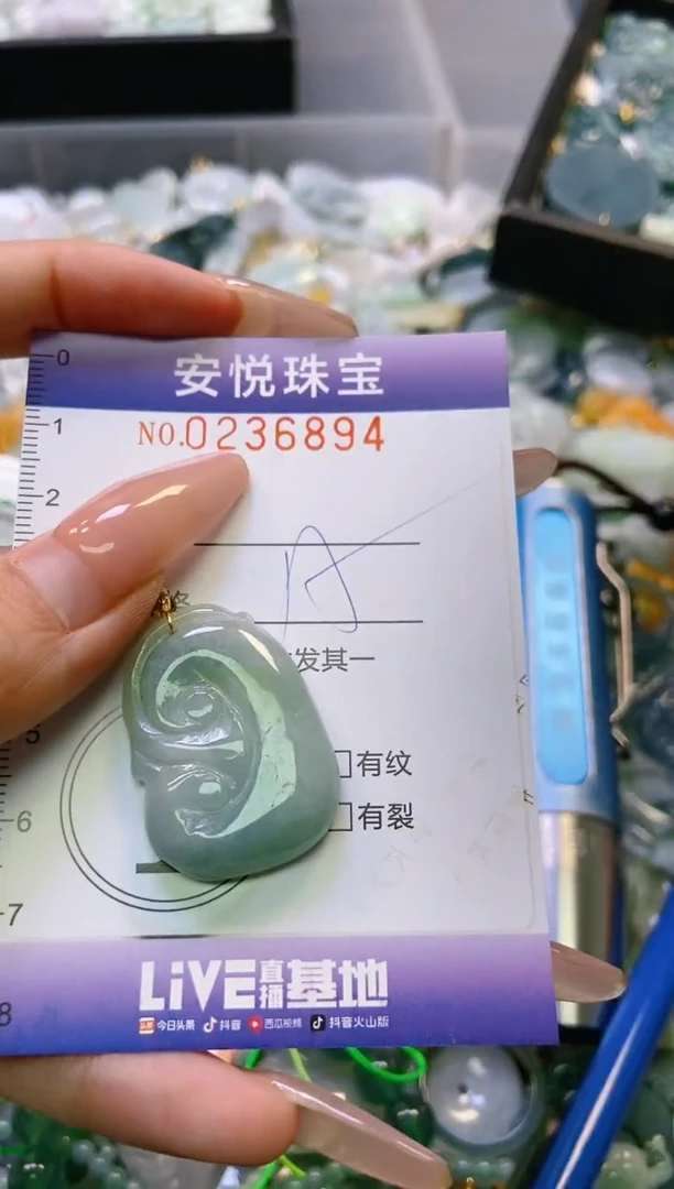 翡翠未镶嵌颈饰闪购0236894