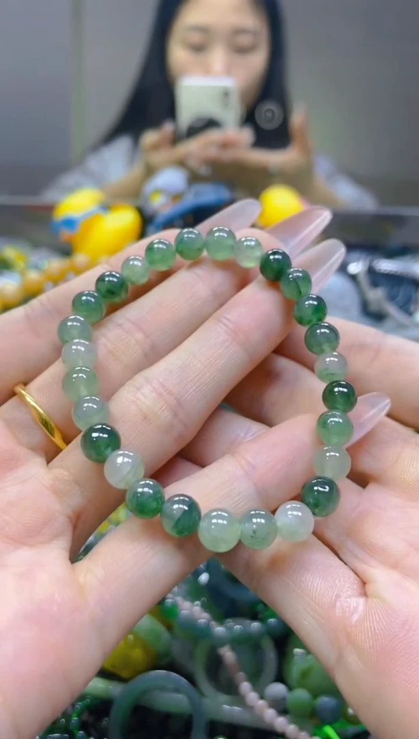 翡翠未镶嵌颈饰6MM/Z/翡翠A货一图一物