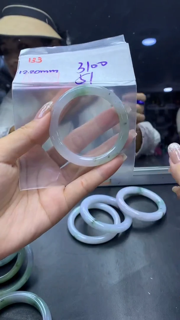 未镶嵌定制翡翠133手镯51+3100元+拍一发一