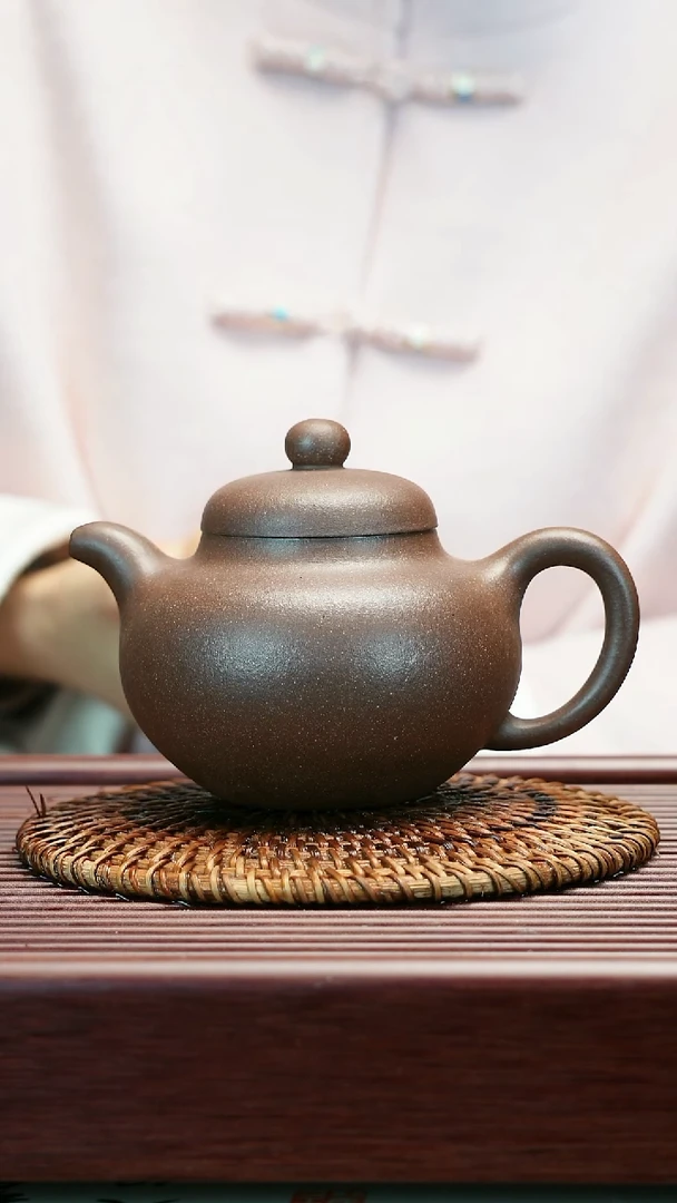 茶壶紫砂原矿羊角山紫泥 柿园  360cc