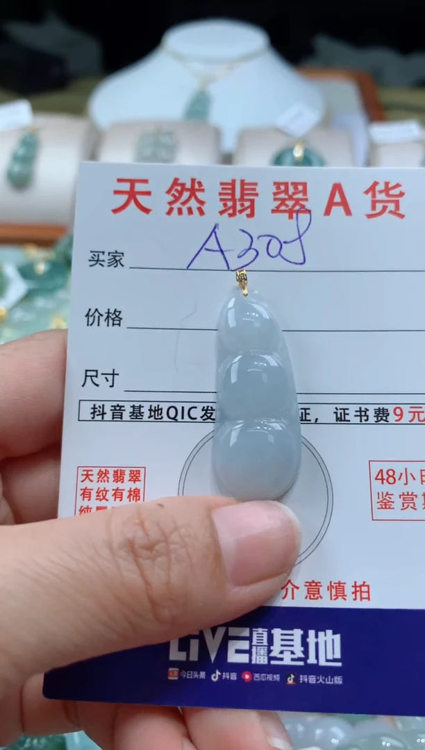 【闪购商品】翡翠颈饰未镶嵌天然A货翡翠挂件
